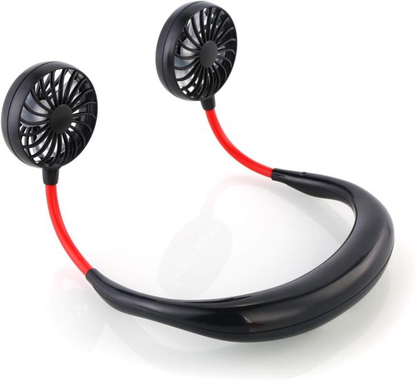Rechargeable 3 Speed Neck Fan - Hanging Sport...