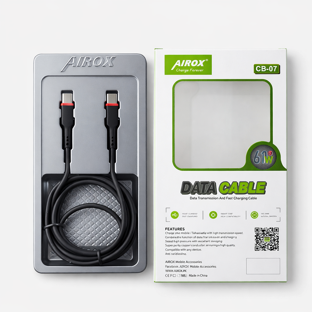 Airox USB Type-C to Type-C 60W Fast Charging ...
