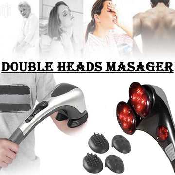 Blue Idea Full Body Handheld Double Head Mass...