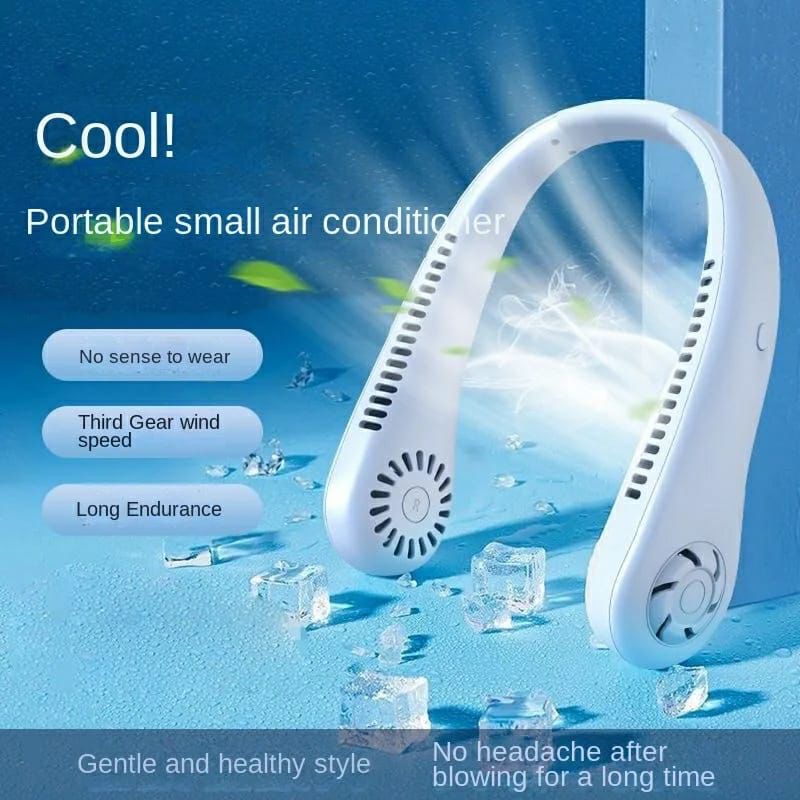 Portable Neck Fan USB Rechargeable Adjustable...