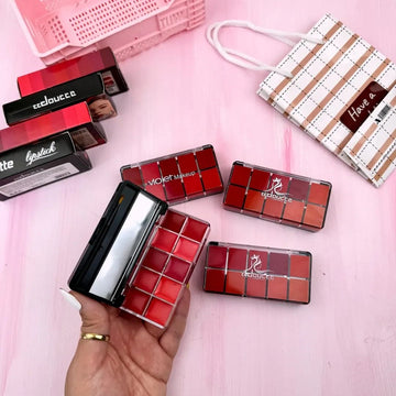 10 In 1 Lipstick Blush Palette - Multi Functi...