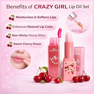 Crazy Girl 2 In 1 Color Changing Lip Balm & L...