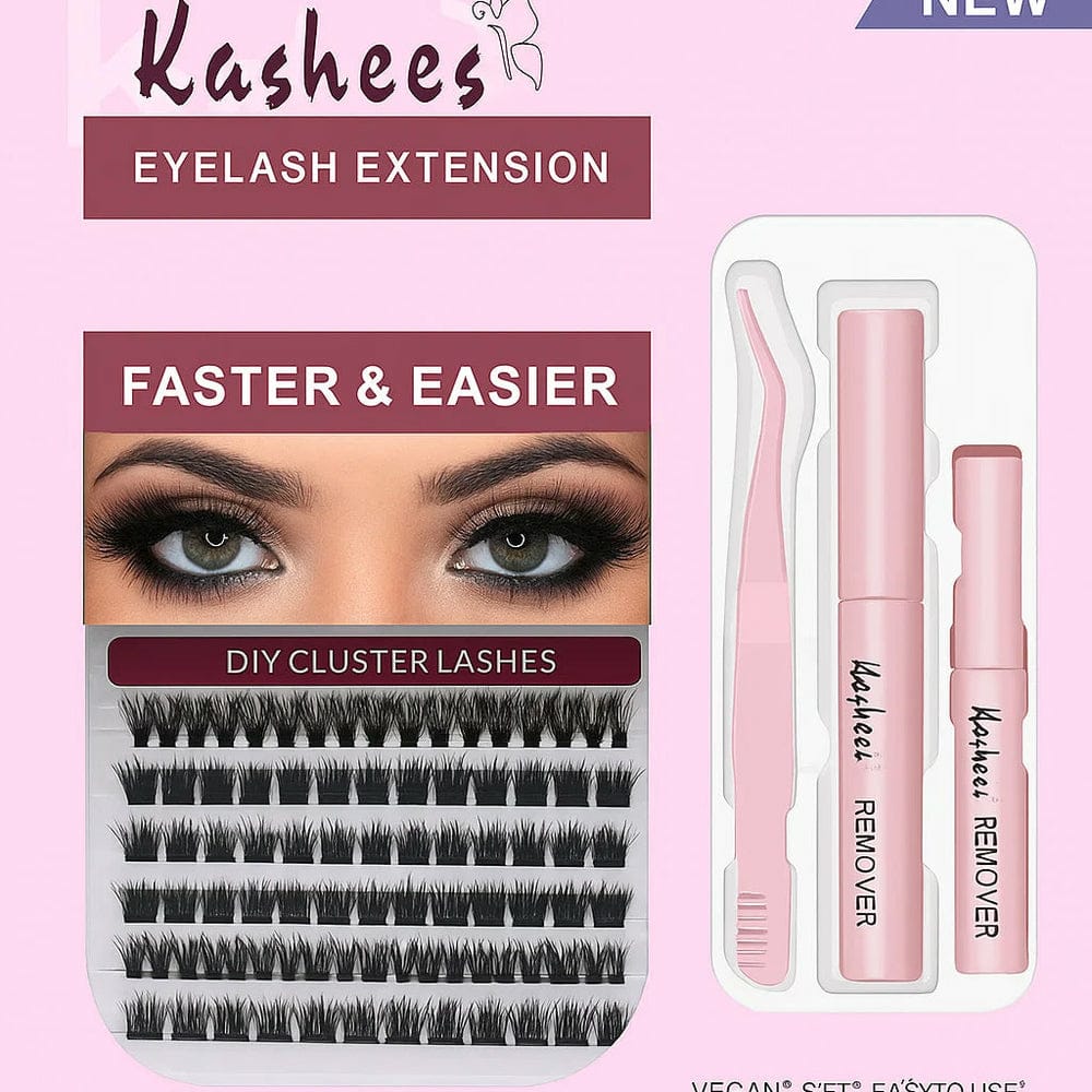 Kashee's 4 In 1 Eyelash Extension Set With Gl... My Store