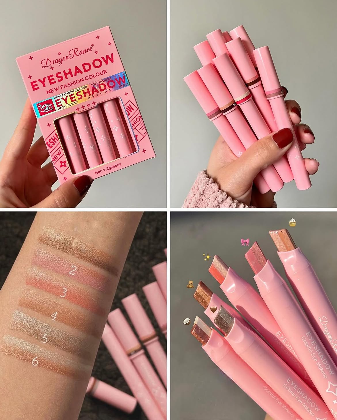 1 PCs Dragon Ranee 2 Color Creamy Eyeshadow S...