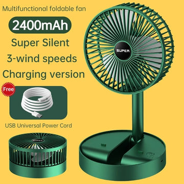 Rechargeable - Portable Telescopic Folding Fa...