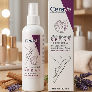 Purple CeraVe Hair Removal Spray - Gentle Bod...