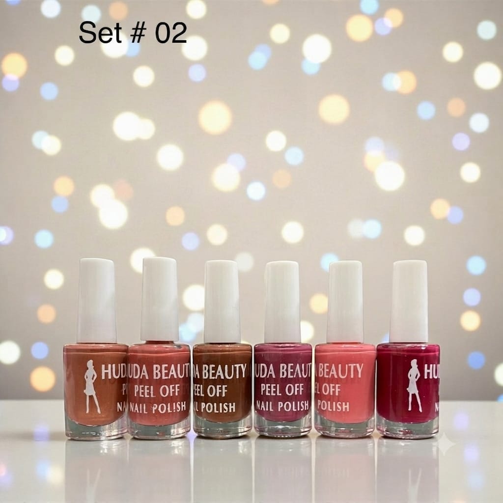 Huda Beauty Peel Off Nail Polish Set Pack of ...
