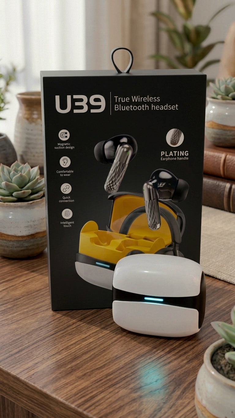 U39 Wireless Bluetooth Earbuds with Charging ...