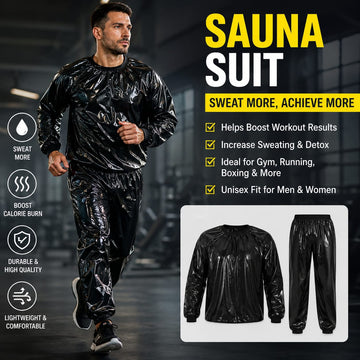 Sauna Suit Heavy Duty Anti Rip PVC Durable Fl...