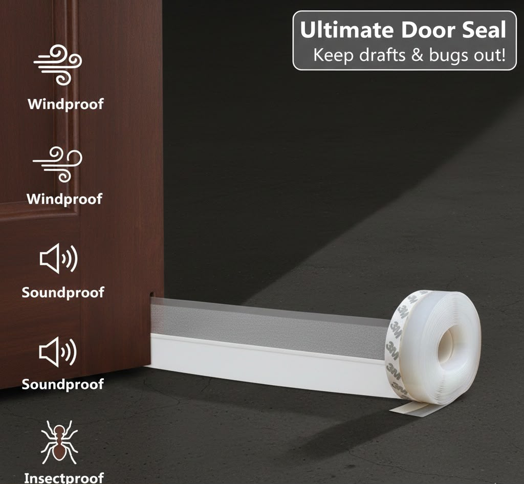 5 Meter Door Seal Tape - Strong Adhesive Weat...