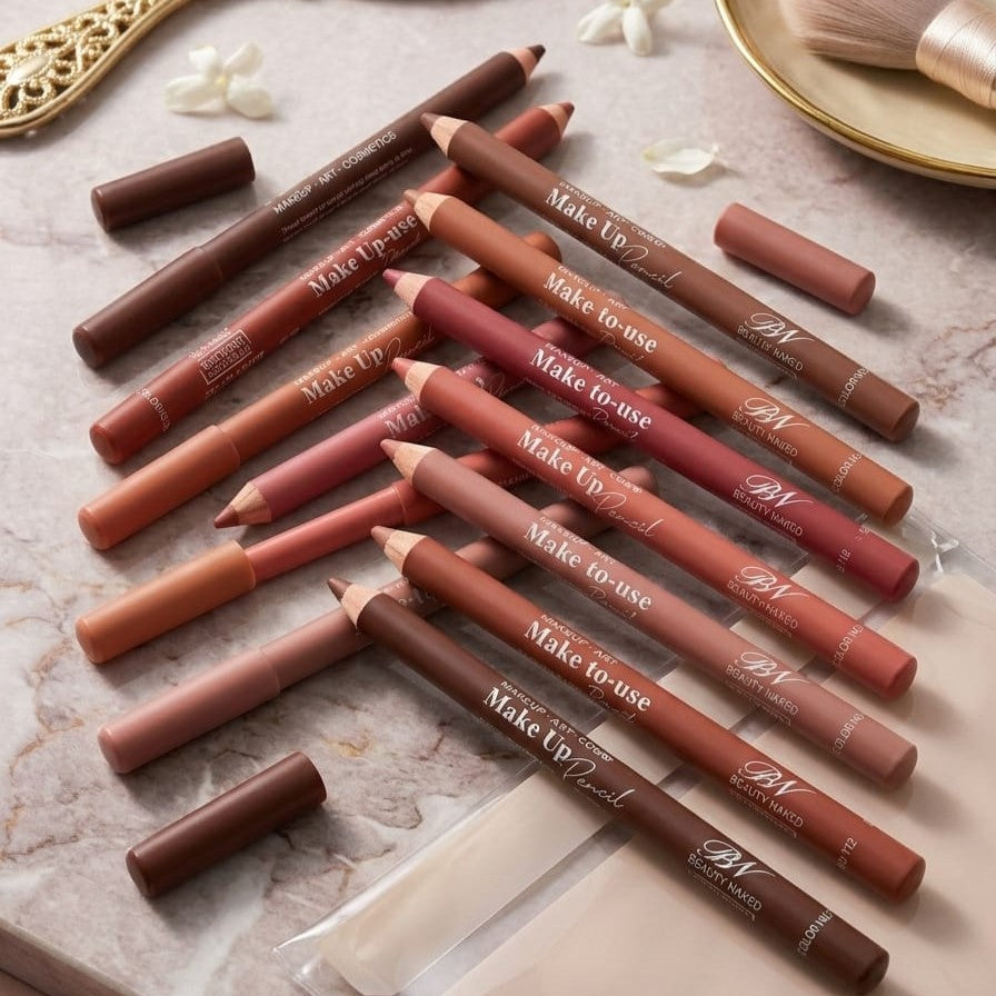 Nude Shades Lip Pencils - Long Lasting High P...
