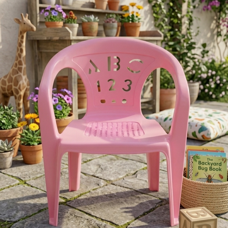Number And Letters Design Kids Chair - Educat...