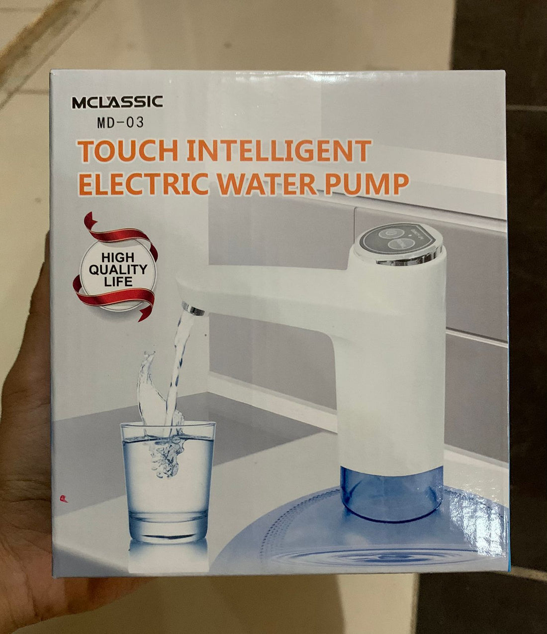 Mclassic MD-03 Touch Intelligent Electric Water Pump – Rechargeable Automatic Dispenser For Bottled Water With One-Touch Operation (Random Color) My Store
