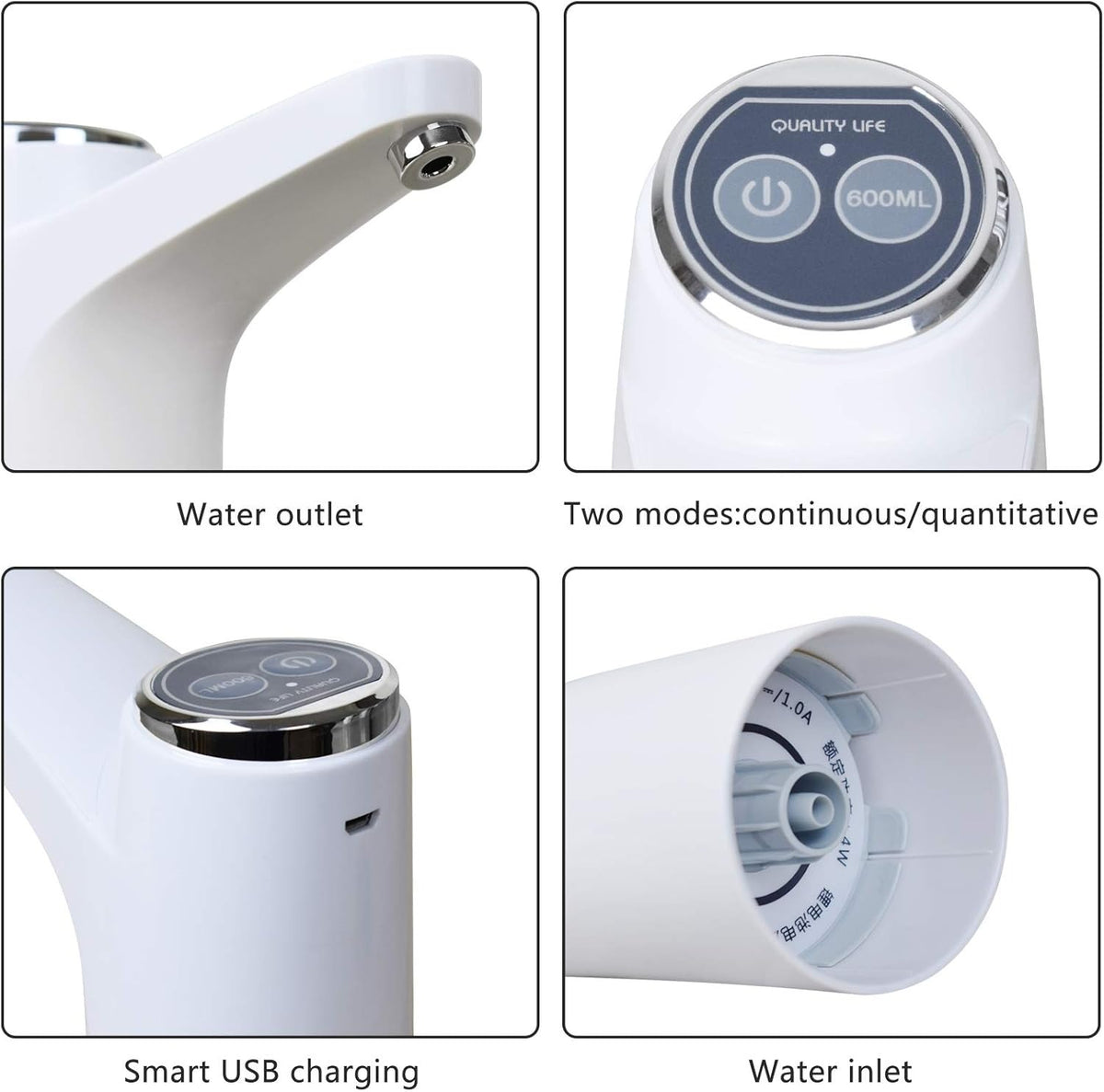 Mclassic MD-03 Touch Intelligent Electric Water Pump – Rechargeable Automatic Dispenser For Bottled Water With One-Touch Operation (Random Color) My Store