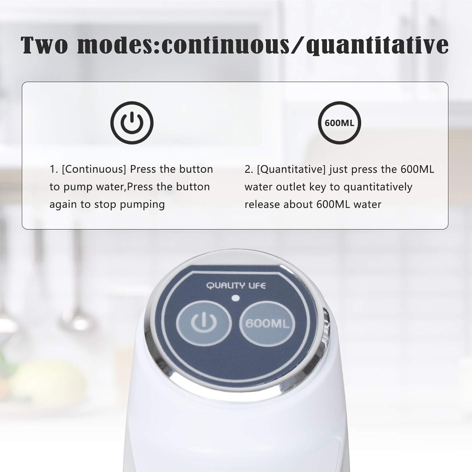 Mclassic MD-03 Touch Intelligent Electric Water Pump – Rechargeable Automatic Dispenser For Bottled Water With One-Touch Operation (Random Color) My Store